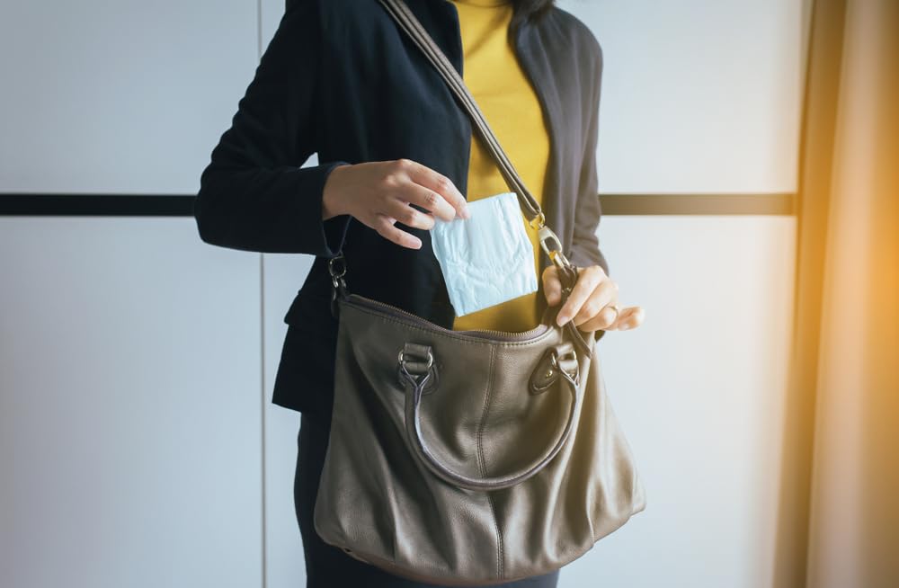 100 Bulk Pads with Wings Individually Wrapped for Women Homeless, Postpartum, Hospitals - AB Mystery