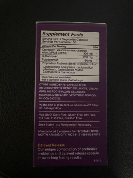 Intimate Rose Combo Pack! Flora Bloom Probiotics for Women (One Bottle) and Boric Balance Boric Acid - AB Mystery