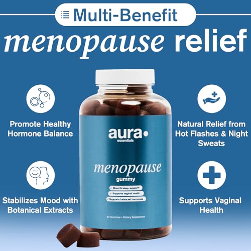Aura · Essentials Menopause Gummy Supplements with Magnolia Bark Extract for Multi-Benefit Relief - AB Mystery