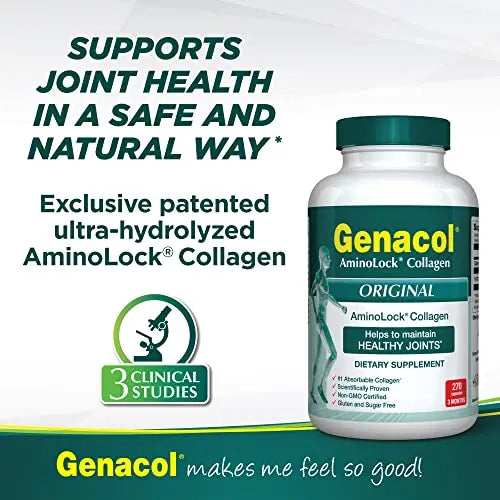 GENACOL Joint Supplement Collagen Pills for Joint Support - 270 Premium Collagen Genacol