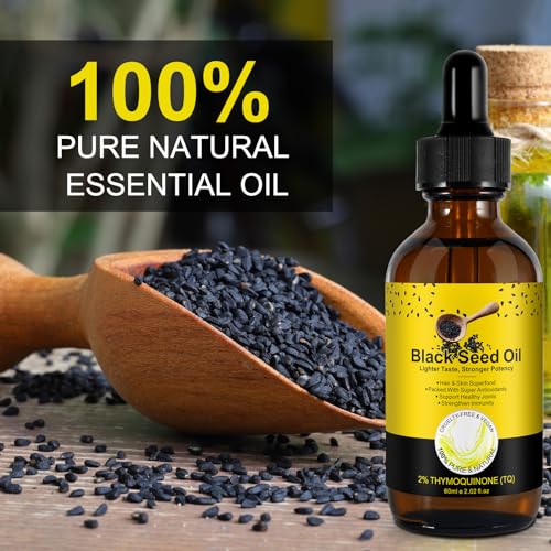 2 Pack Black Seed Oil, Organic Cold Pressed Unrefined Black Seed Oil, Pure Natural Black - AB Mystery