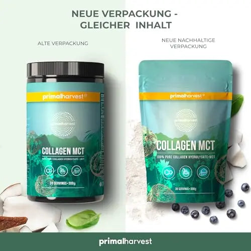 Collagen MCT by Primal Harvest - Powder Supplement with Type I and III - AB Mystery