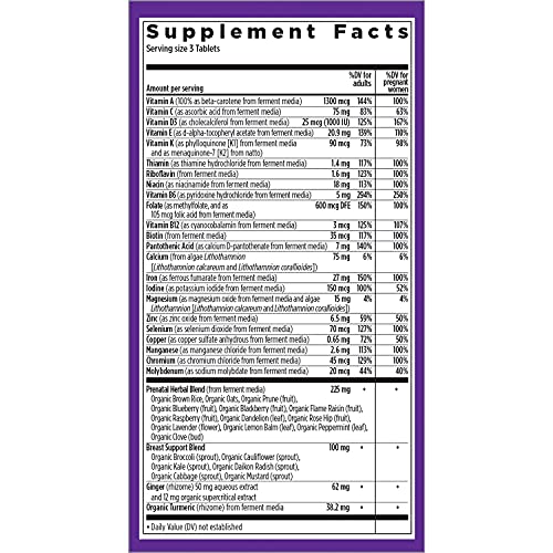 New Chapter Advanced Perfect Prenatal Vitamins - 96ct, Organic, Non-GMO Ingredients New Chapter