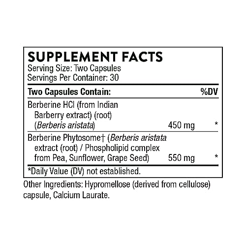 THORNE Berberine - Dual Action Formula with Phytosome Plus Botanical Extract - Support - AB Mystery
