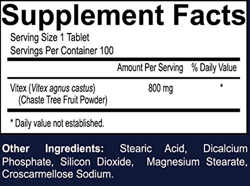 Your Nutritionist Vitex Chasteberry Extract for Women, Hormone Balance, Fertility, Menopause - AB Mystery