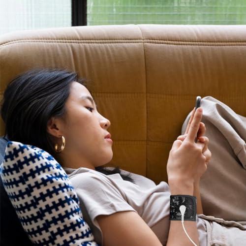 LOYDBDT Grounding Wrist Strap,Patterned Grounding Wristband,Unique Air Holes and Conductive Silver - AB Mystery