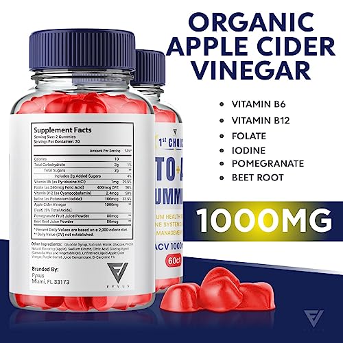 (2 Pack) 1st Choice Keto ACV Gummies, First Choice Gummies Advanced ACV - 1st Choice