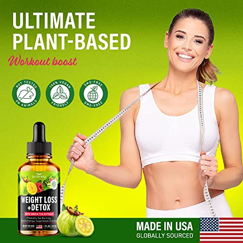 Weight Loss Drops Natural Detox Made in USA - Diet Drops for Fat Loss - Effective Appetite - AB Mystery