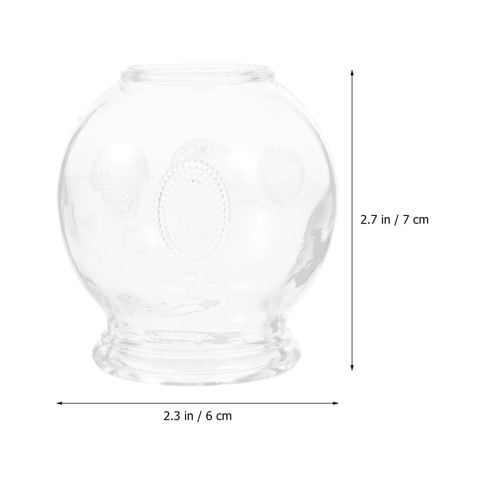 Healvian 8pcs Glass Fire Chinese Acupoint Cupping Glass Cupping Device Body Care Cupping Suction - AB Mystery