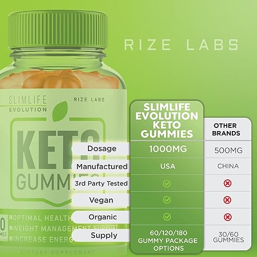 (2 Pack) SlimLife Keto Gummies, SlimLife Evolution Keto Gummies for Advanced Weight Loss