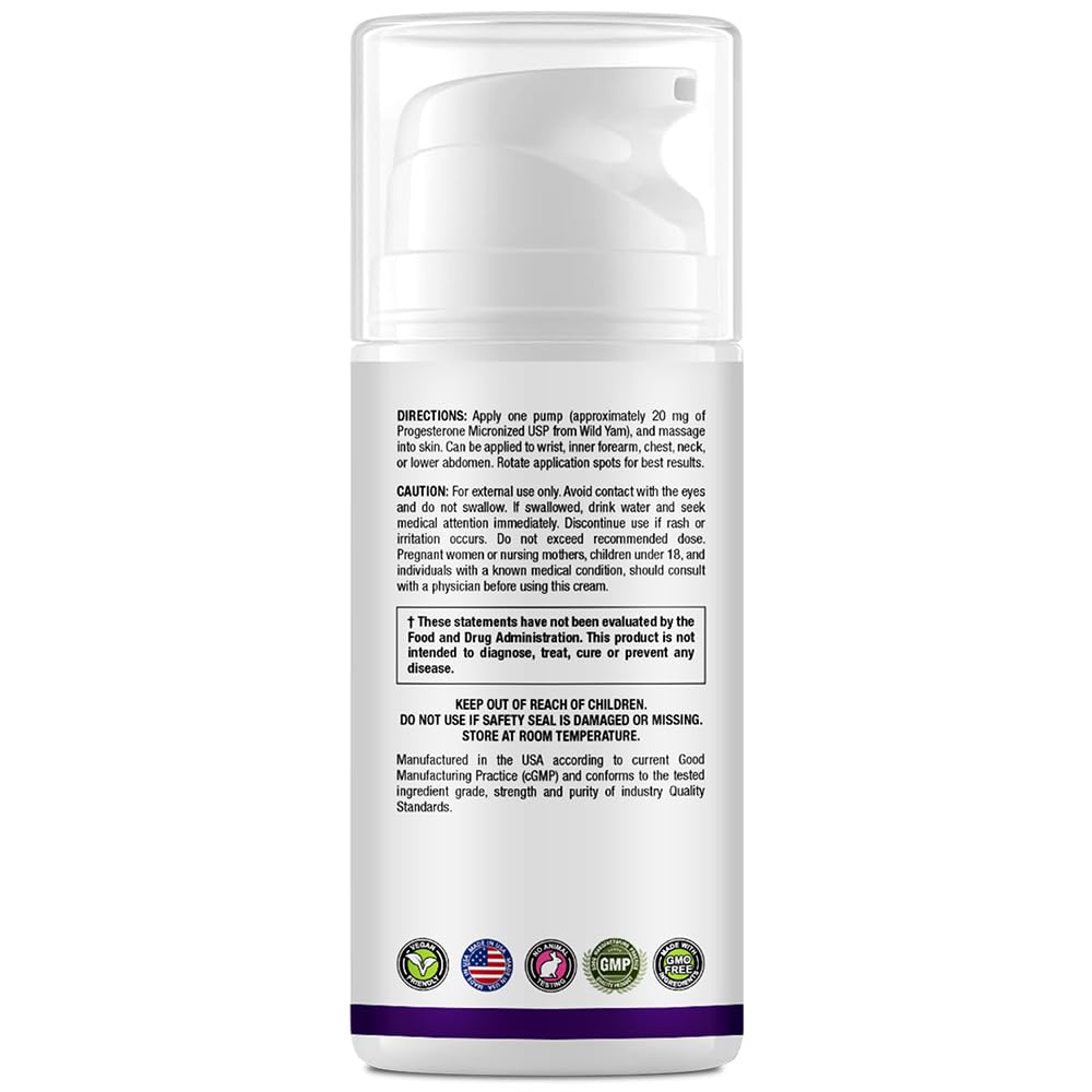Approved Science Progesterone Cream - Bio-Identical, USP Grade - 20mg Serving - With Hyaluronic Acid - AB Mystery