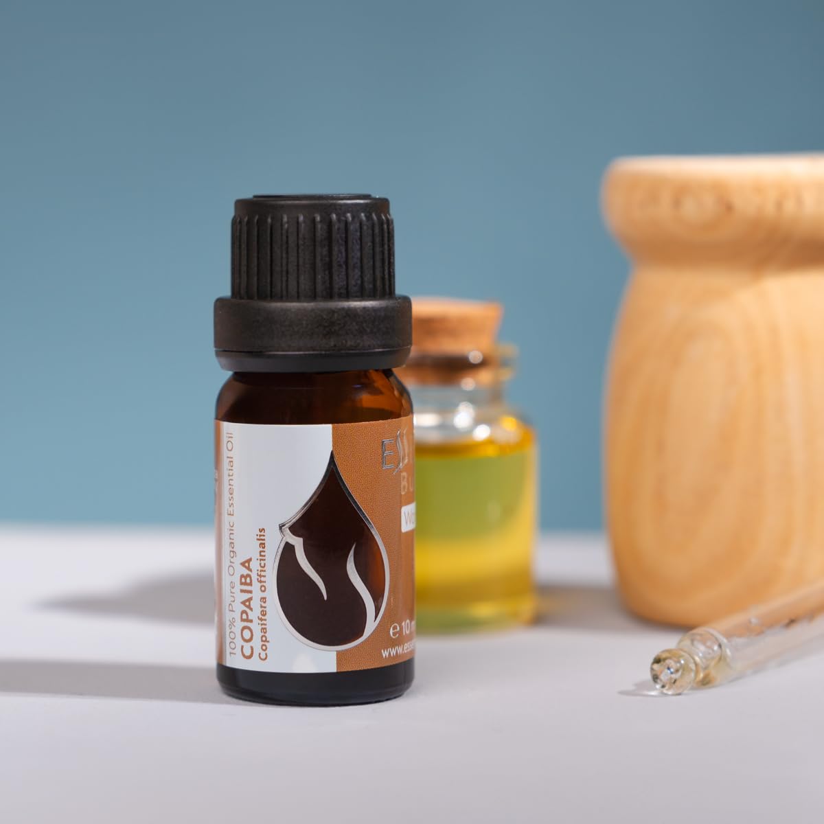 Essences Bulgaria Organic Copaiba Essential Oil 0.34 Fl Oz 10ml Copaifera officinalis - 100% Pure Natural - AB Mystery