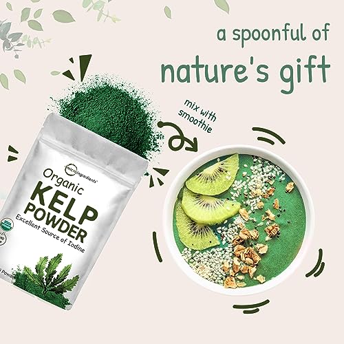 Organic Kelp Powder Supplement, 2lbs | Sustainably US Grown, Raw Ascophyllum Nodosum - AB Mystery