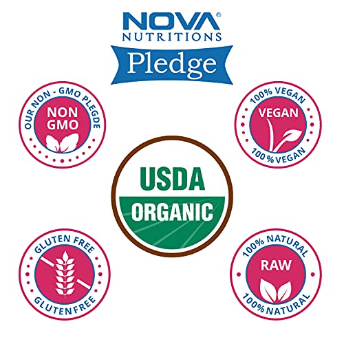 2 Pack - Nova Nutritions Certified Organic Beet Root Powder 16 OZ (454 gm) - Nitric Oxide Booster - Boost Stamina and Increases Energy (Total 32 OZ)