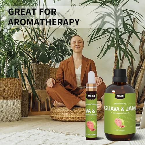 Essential Oils-MISIJI Guava & Jam Fragrance Essential Oils for Diffuser for Home 4FL.OZ Plus 0.33 - AB Mystery