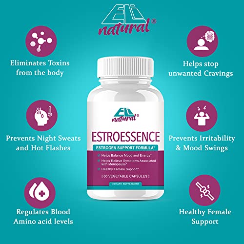 ELi natural ESTROESSENCE Capsule for Women - Female Hormone Balance Supplement Menopause - AB Mystery