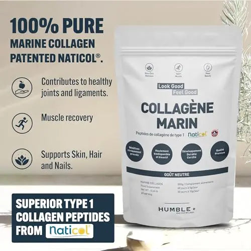 Naticol® Marine Collagen Powder - 300g Pack - Natural Source - Neutral Taste - Joint Comfort - AB Mystery