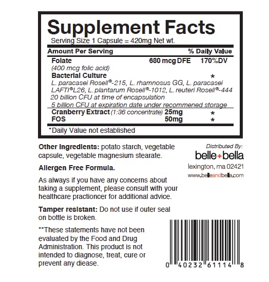 Belle and Bella Flora Prenatal | Probiotics for Women, Expecting Mothers and Postnatal Mothers PROBIOLOGY BY BELLE+BELLA