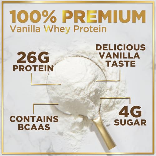 Hello Lovely! Whey Protein Powder, Vanilla Flavored Whey Isolate with 26g Protein - AB Mystery