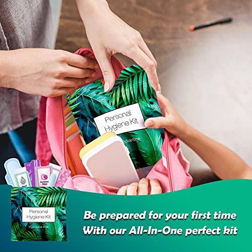 3 x Menstrual All-in-One Kits - Assorted Colors | Convenience on The Go | Single Period Kit Packs - AB Mystery