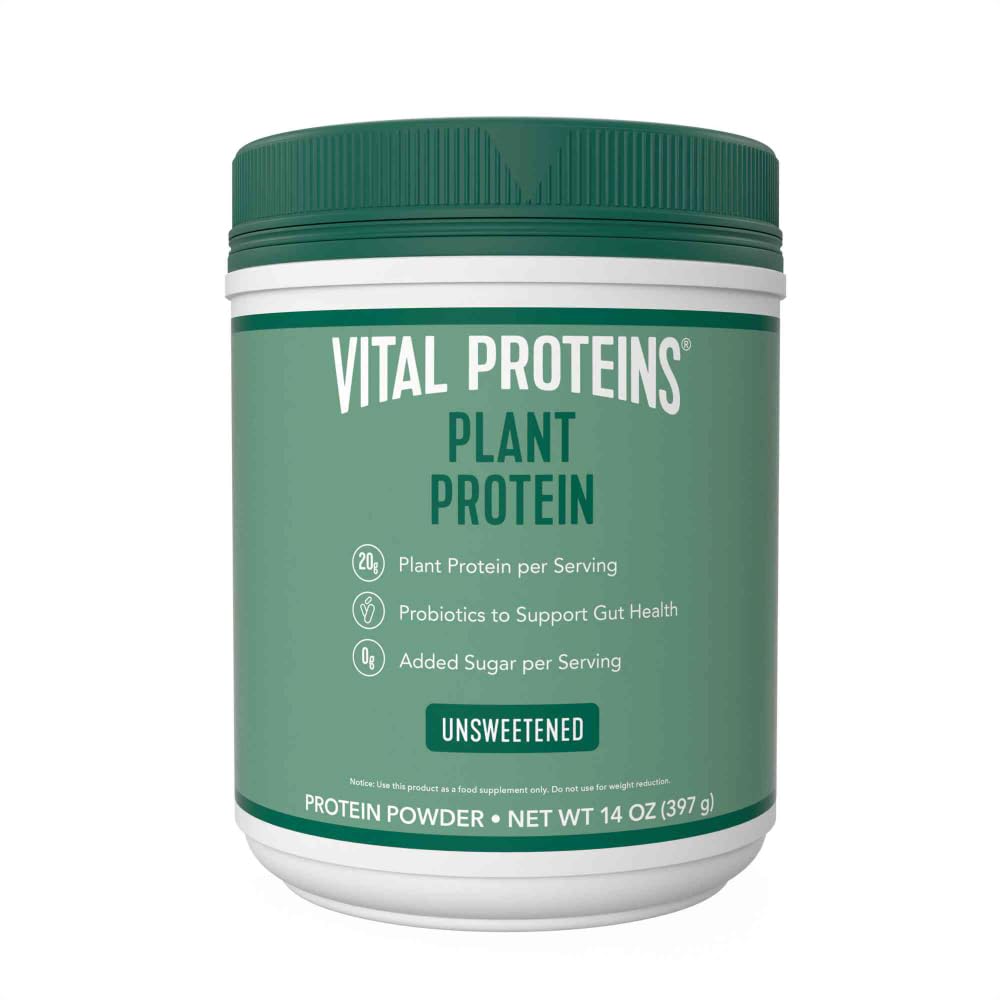 Vital Proteins Collagen Peptides Powder, 9.33 oz Unflavored + 14 oz Unsweetened Plant - AB Mystery