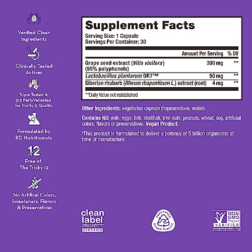 HUM Fan Club - Menopause Probiotic Supplement with Siberian Rhubarb for Women - AB Mystery