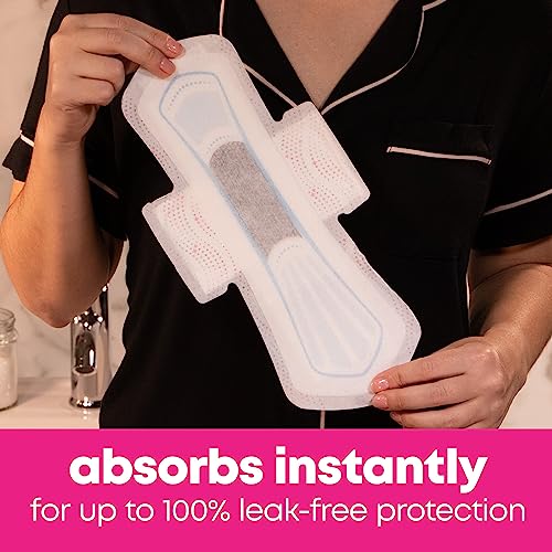 U by Kotex Balance Ultra Thin Overnight Pads with Wings, 38 Count - AB Mystery