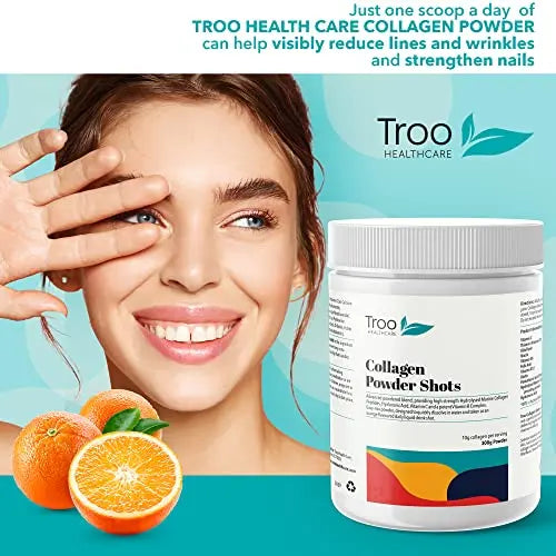 Hydrolysed Marine Collagen Peptides Powder Enhanced with Essential Vitamins 300g - AB Mystery