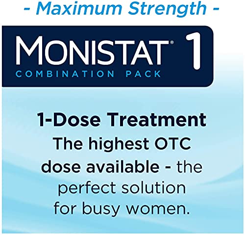 Monistat 1-Day | Day or Night Combination | Yeast Infection Treatment, Prefilled, 1 Pack - AB Mystery