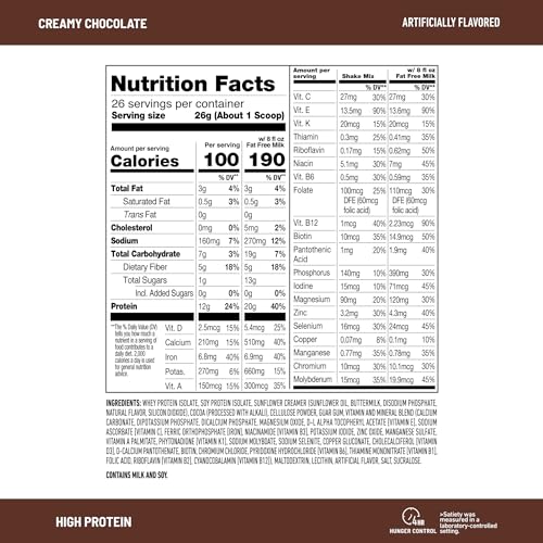 SlimFast High Protein Meal Replacement Powder, 26 Servings, Advanced Nutrition - AB Mystery