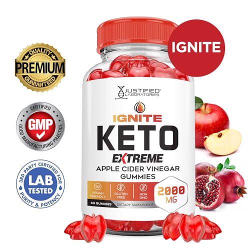 (3 Pack) Ignite Keto ACV Gummies Extreme 2000MG Advanced Ignite Keto Gummies Apple