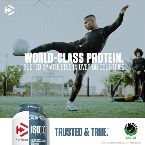 Dymatize ISO100 Hydrolyzed Protein Powder, 100% Whey Isolate Protein, 25g of Protein - AB Mystery