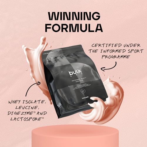 Bulk Informed Whey Protein Isolate Powder, Protein Shake with Added Digestive Enzymes Bulk