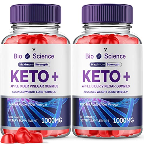 (2 Pack) BioScience Keto ACV Gummies Advanced Weight Loss, Bio Science Keto Gummies