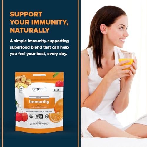 Organifi Immunity - Organic Superfood Immunity Support - 15 Single Serve Packets - AB Mystery