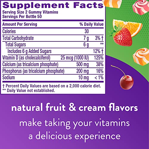 Vitafusion Fiber Well Sugar Free Fiber Supplement & Chewable Calcium Gummy Vitamins - AB Mystery