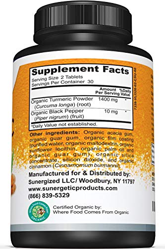 USDA Certified Organic Turmeric Supplement – Includes Organic Turmeric & Organic Black - AB Mystery