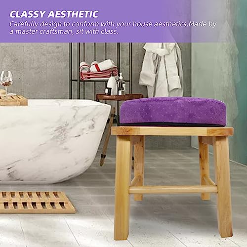 ElasignShopo Yoni Seat Kit, Wooden Vaginial Steaming Stool Chair Set with Gown for Feminine - AB Mystery