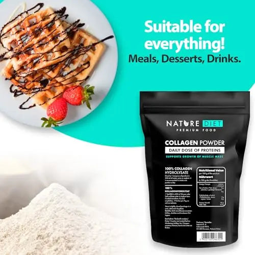 Nature Diet - Collagen Powder 600 g | Hydrolysate | Unflavored | Collagen Peptides | Source of Protein - AB Mystery