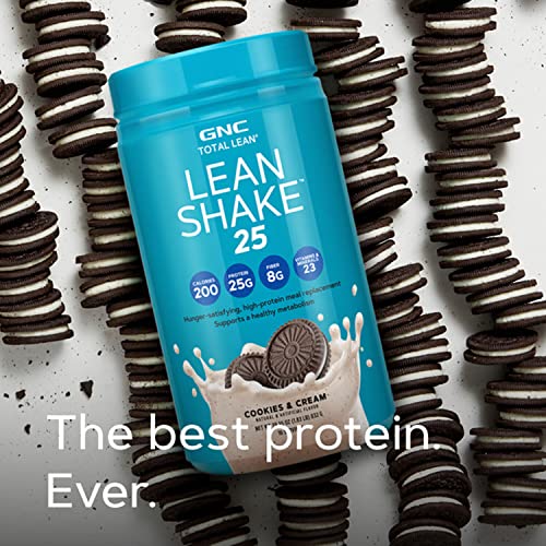 GNC Total Lean | Lean Shake 25 Protein Powder | High-Protein Meal Replacement Shake - AB Mystery