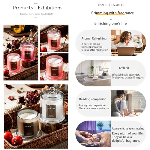 Miracle TQ Aromatherapy Candle Plant Soy Wax 150g Home Gift Accompanying Gift SPA Bath Yoga - AB Mystery