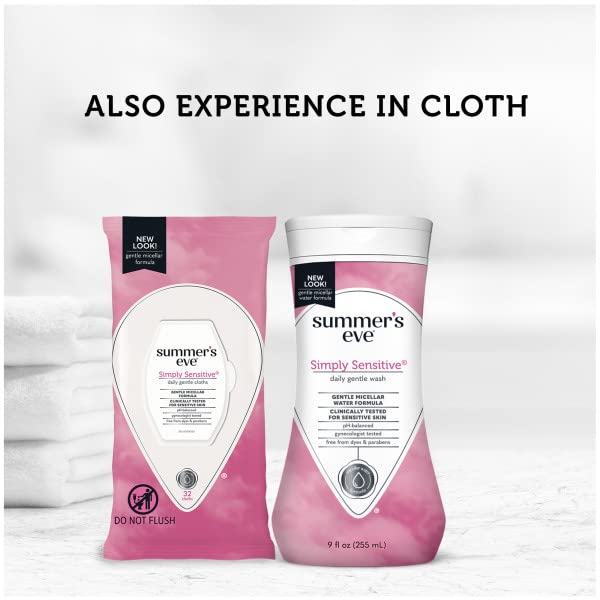 Summer's Eve Cleansing Wash, Simply Sensitive, 9 Fl Oz (Pack of 3) - AB Mystery