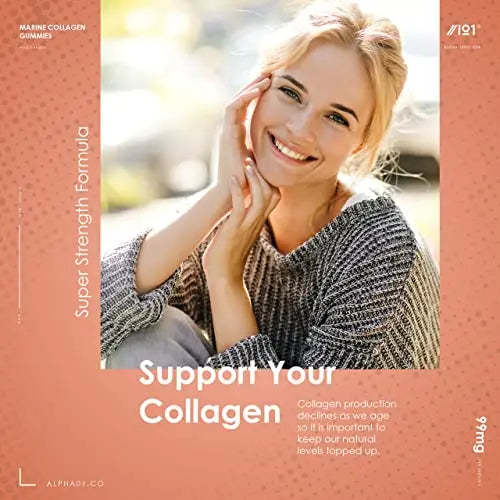 Marine Collagen Gummies - Wild-Caught Marine - Tapioca Based - High Potency Hydrolysed Marine Collagen Gummies - AB Mystery