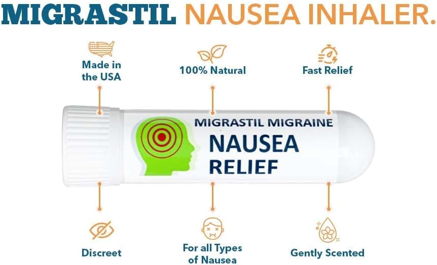 Basic Vigor Migrastil Inhaler (Pack of 2) - Pocket Size Aromatherapy Inhaler for Queasiness - AB Mystery