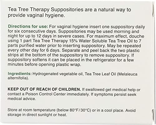 Tea Tree Suppository - 6 suppositories - AB Mystery