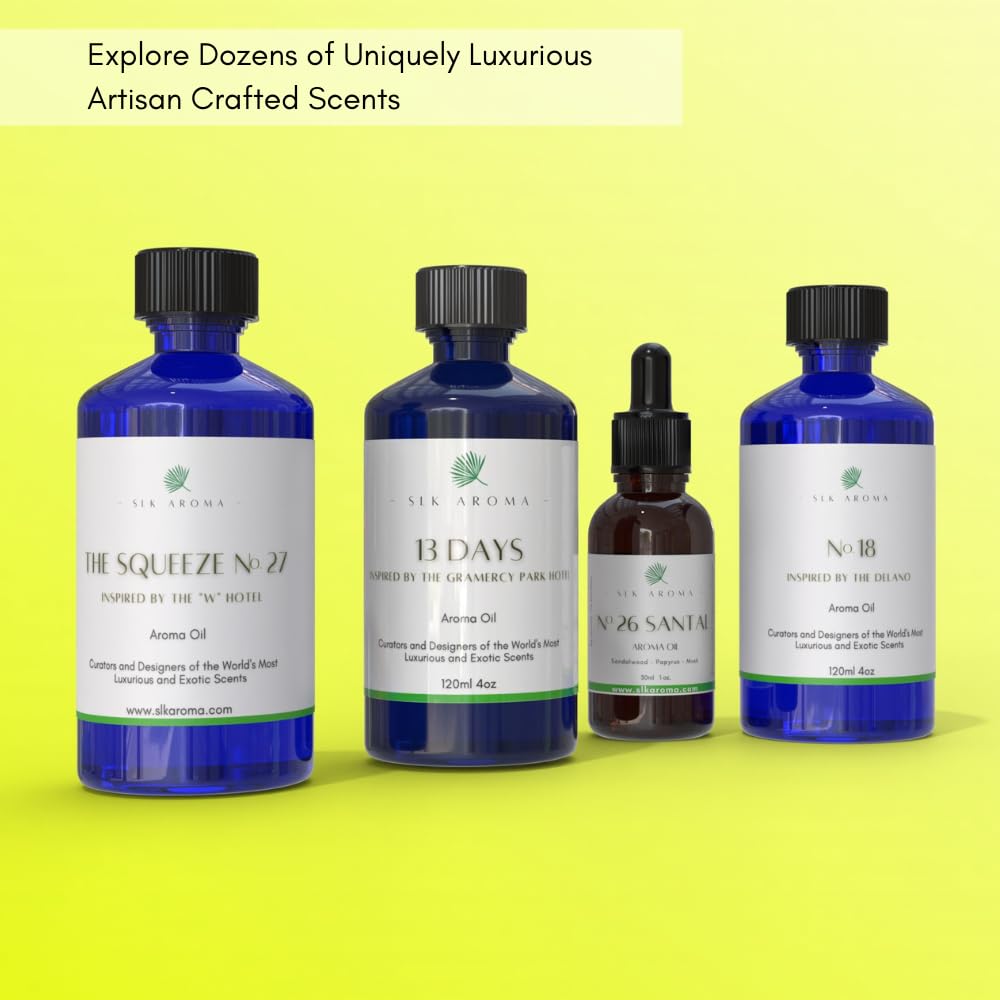 SLK Aroma, The SPA, Ultra Luxury Spa Scented Aroma Oil for Home Fragrance Diffusers - Waterless - AB Mystery