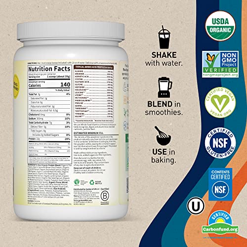 Garden of Life Vegan Protein Powder - 22g Raw Plant Protein, BCAAs, Probiotics - AB Mystery