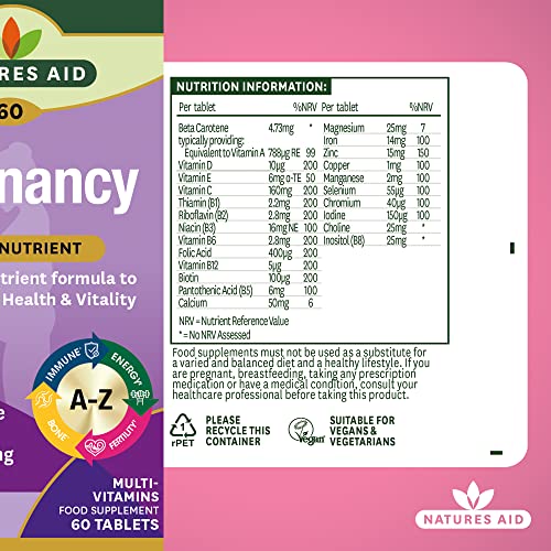Natures Aid Prenatal Support , 60 Tablets Natures Aid