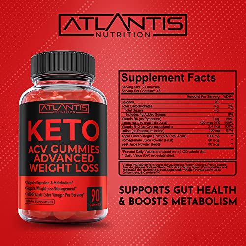 Keto ACV Gummies for Weight Loss - Supports Digestion, Advanced Weight Loss, Detox - AB Mystery